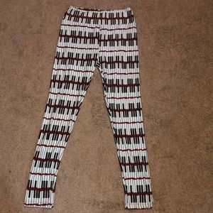 LulaRoe Piano leggings, One size